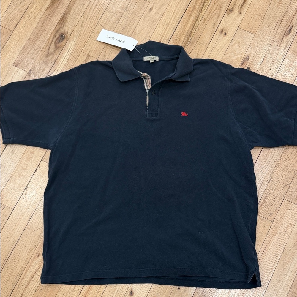 BURBERRY Men's Black Polo Shirt